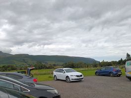 View from the small car parks sorted around