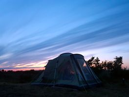 Blick nach westen am abend