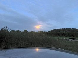 Beautiful scenery including this moon shot