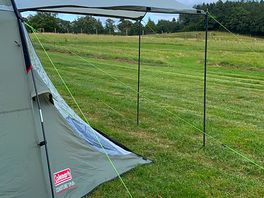 Tent up. brew time