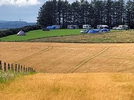 View of the campsite from the road