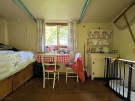 Interior of the hut
