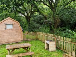 The view from the hut's door