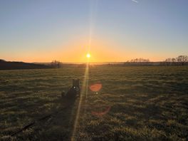 Sunset view from the site
