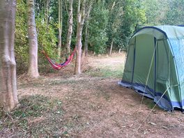 Hammock close to the tent