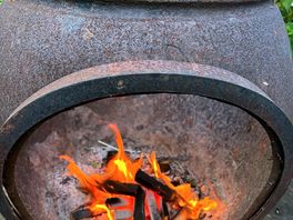 Lovely fire for marshmallows.