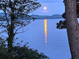 Moon rising taken from the van.