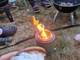 Evening campfire