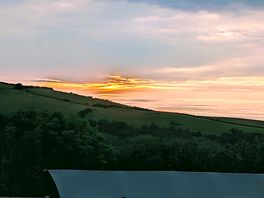 Sunset on the campsite