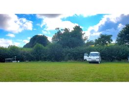 View behind our campervan