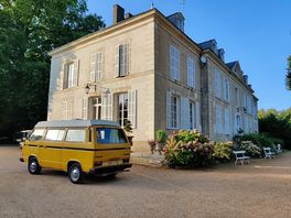 Our camper outside reception.