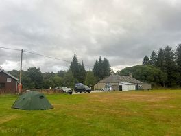 View towards the back of the village hall and the campers facilities