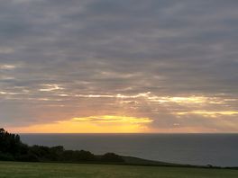 Coucher de soleil depuis le deuxième champ