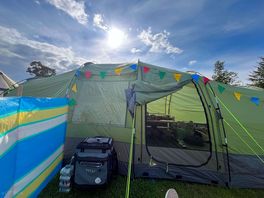 Our base good size pitches .with electricity. downside really close together