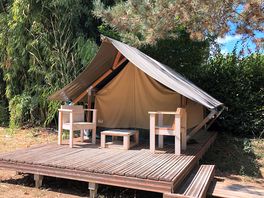 Safari tent exterior