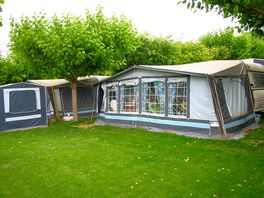 Spacious grass pitches
