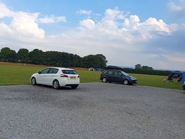 Large camping field