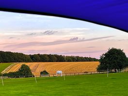 View from the tent at Suddene Park Farm