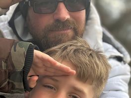 My partner and my son, loving life