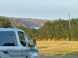 My sea view from my pitch.