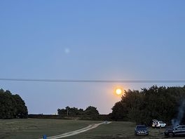 Full moon rising