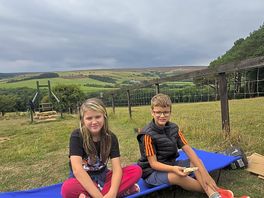 Kids enjoying the bbq