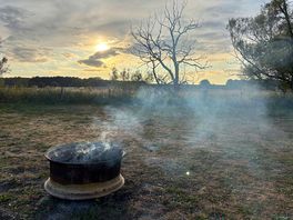 Campfire at each eco pitch