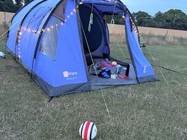 Tent at sundown