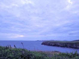 View from the site at dusk