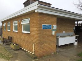 Ladies side of showers and toilets block