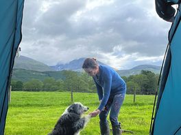 Grass camp pitch