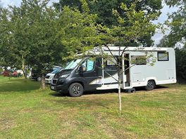 This was our pitch with electric hook up it was lovely and peaceful