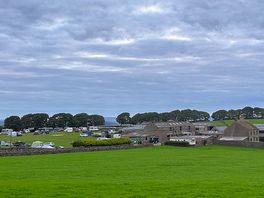 View of site from the farm fields