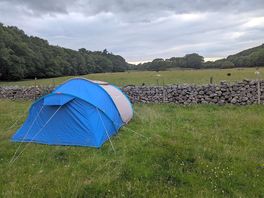 Set up facing onto one of the fields, you'll feel like you're the only one there