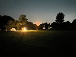 Night sky, moon rising, my photo doesn’t do it justice