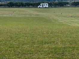 Spacious pitches laid out and clearly labeled when you arrive