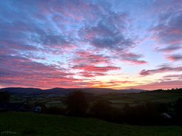 Sunrise from our pitch