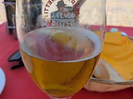 Strange liquid in glass