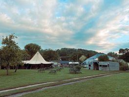 The beer garden