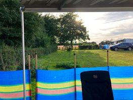 A lovely view from our pitch