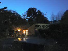 Night shot of reception
