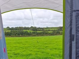 Across the field from our tent