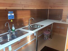Pot wash area, indoors