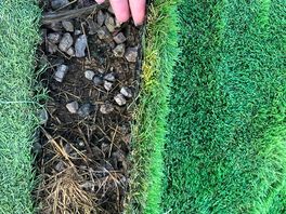 The concrete underneath the astroturf meaning we wouldn’t pitch.