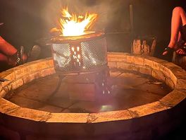 Fire pit to toast our marshmallows