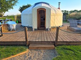 The front of the yurt