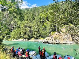 Very well organized and funny and energetic rafting instructors! and take the cliff jump 👍