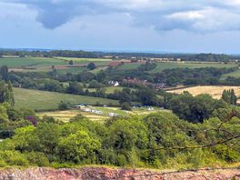 You can see the site from the church on the hill