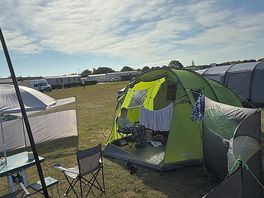 Family set up, two pitches together