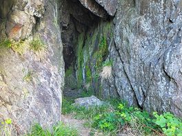 Cave only a mile away on the beach!